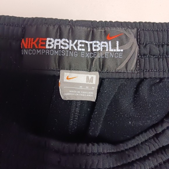 Nike Basketball Medium Kid Athletic Pants Track Zip Pockets Black Gray Youth - Picture 7 of 7